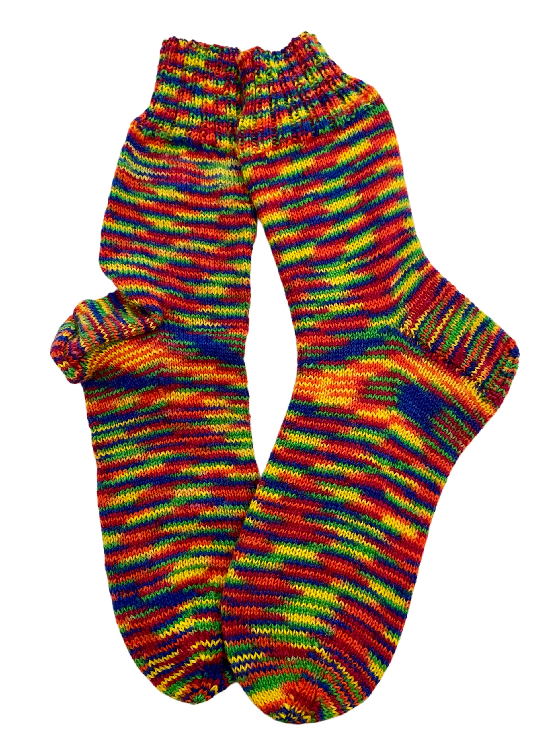 Handgestrickte Socken, Gr. 43/44