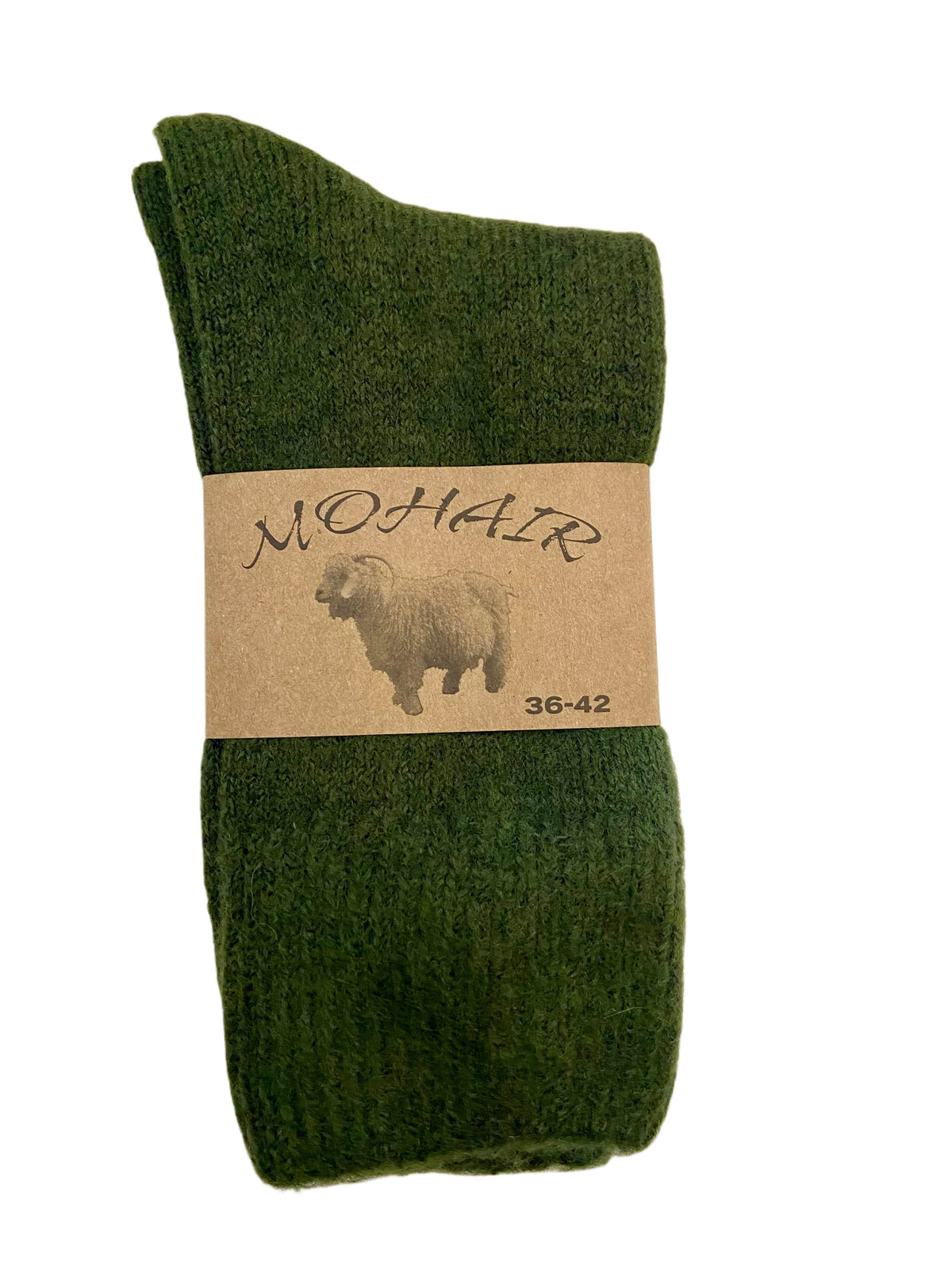Damensocken Mohair natur, One Size (Gr. 36-42)