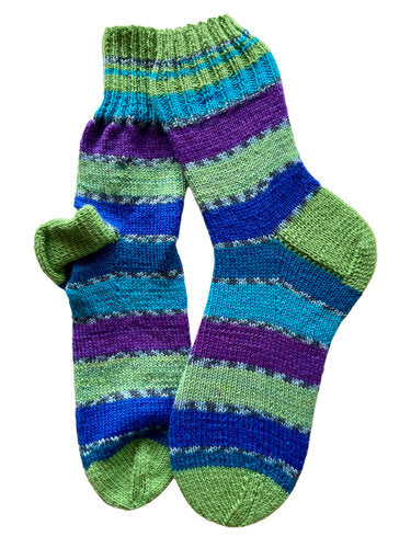 Handgestrickte Socken, Gr. 39/40