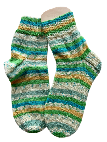 Handgestrickte Socken, Gr. 41/42