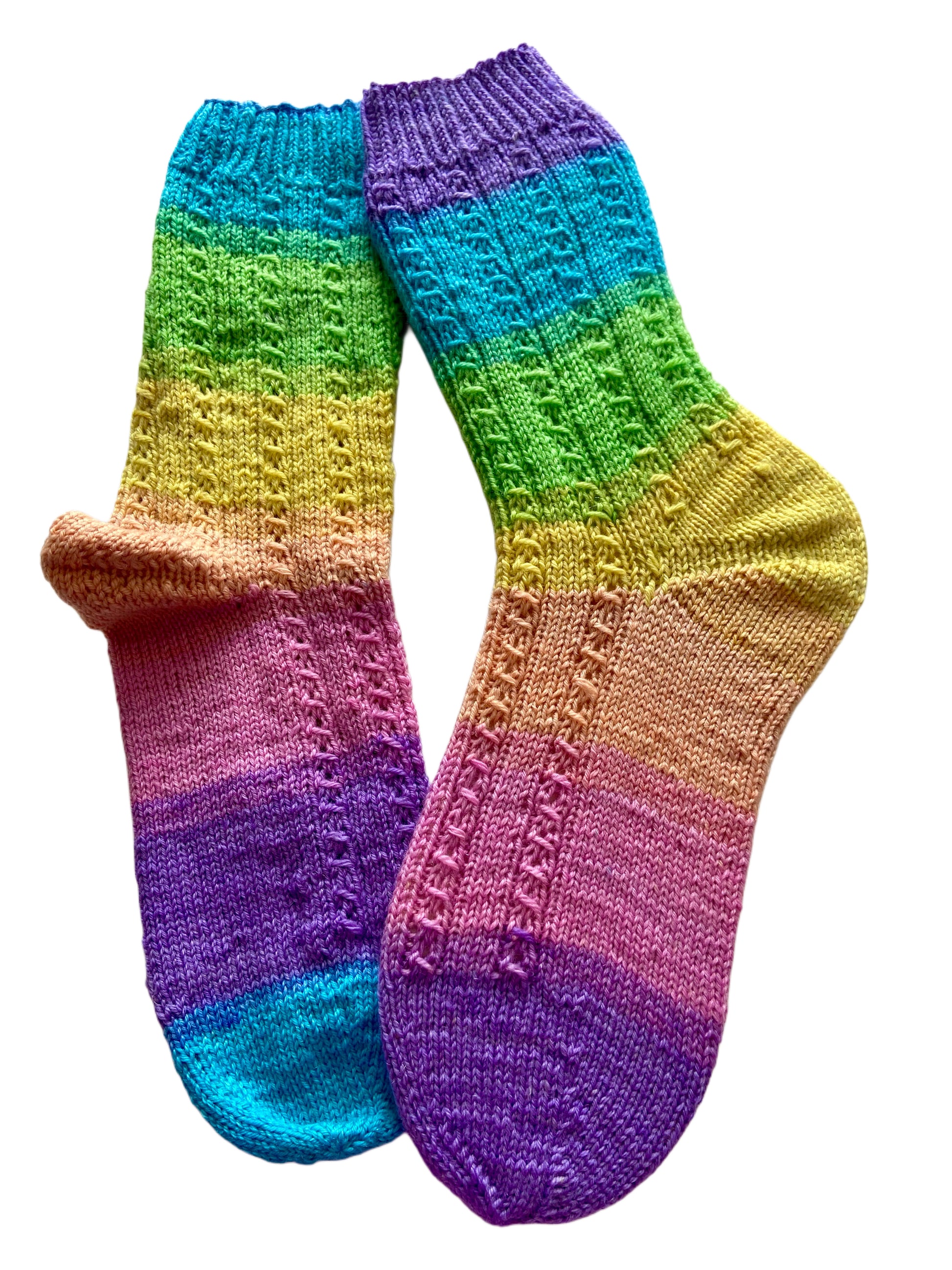 Handgestrickte Socken mit KASCHMIR, Gr. 38/39