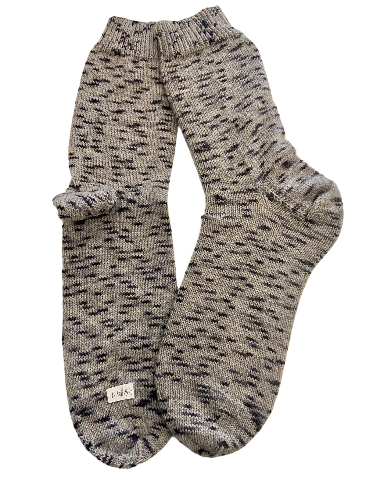 Handgestrickte Socken, Gr. 48/49