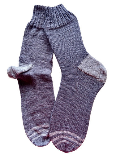 Handgestrickte Socken, Gr. 47/48