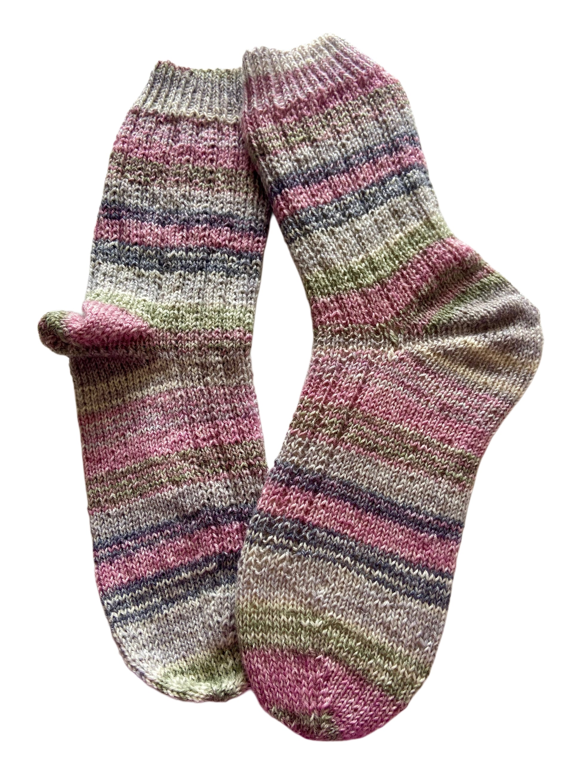 Handgestrickte Socken, Gr. 39/40