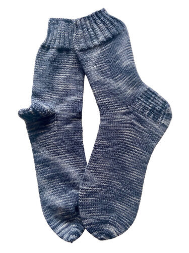 Handgestrickte Socken, Gr. 45/46