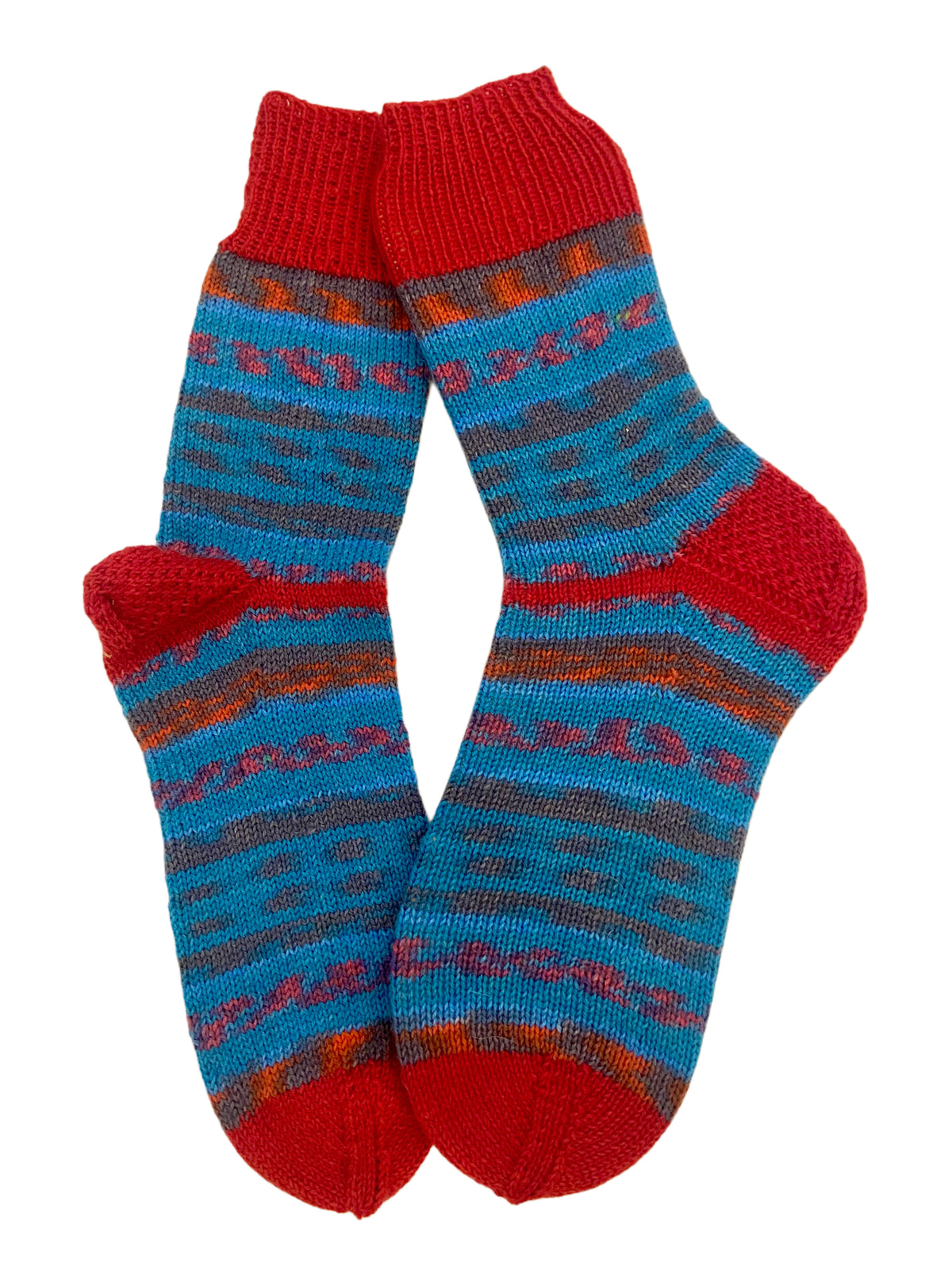 Handgestrickte Socken, Gr. 40/41