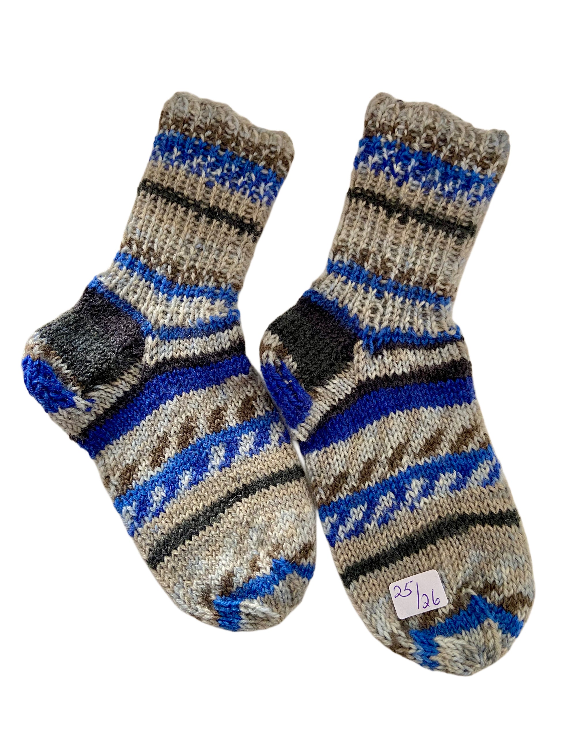 Handgestrickte Socken für Kinder, Gr. 25/26