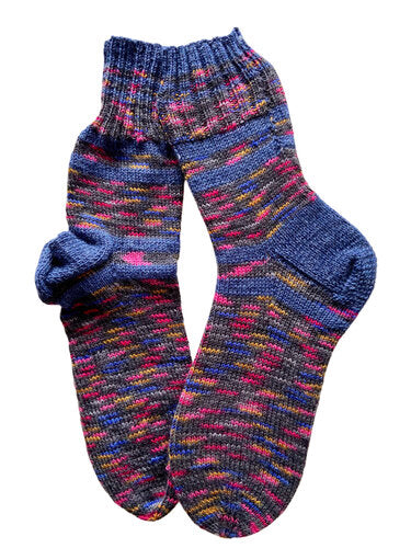 Handgestrickte Socken, Gr. 39/40