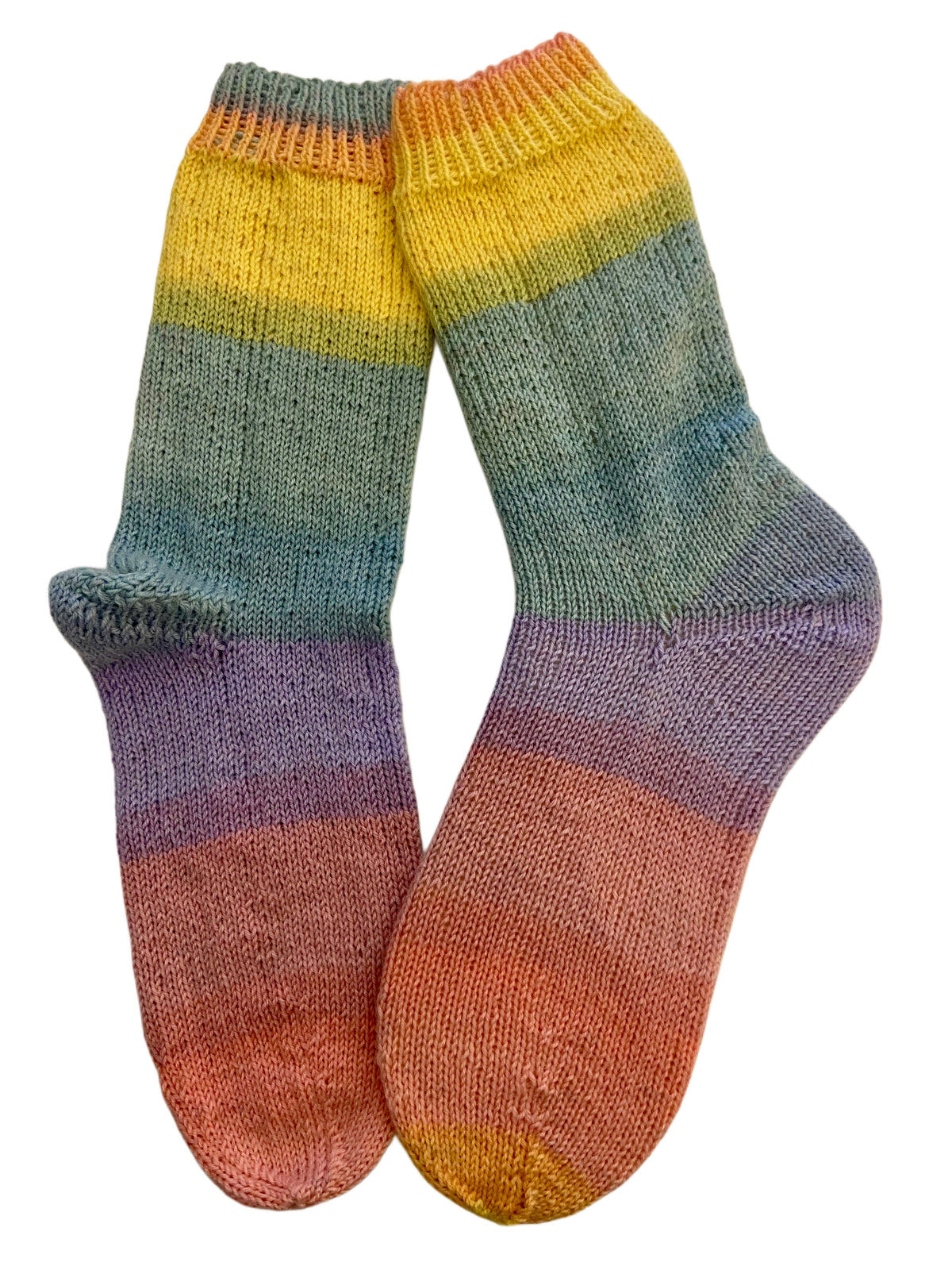 Handgestrickte Socken mit KASCHMIR, Gr. 38/39
