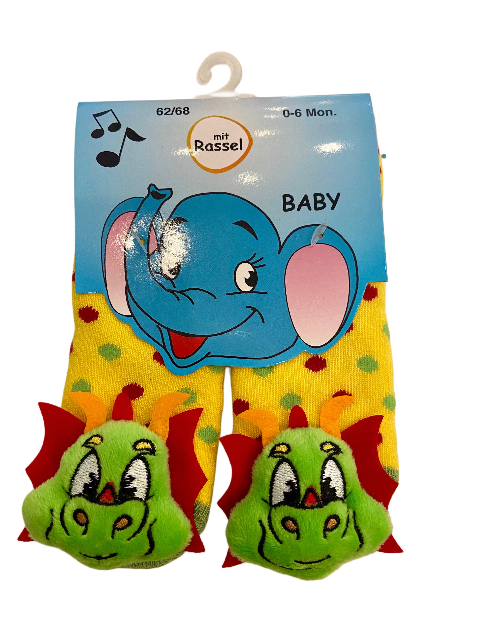 Babysöckchen mit Rassel