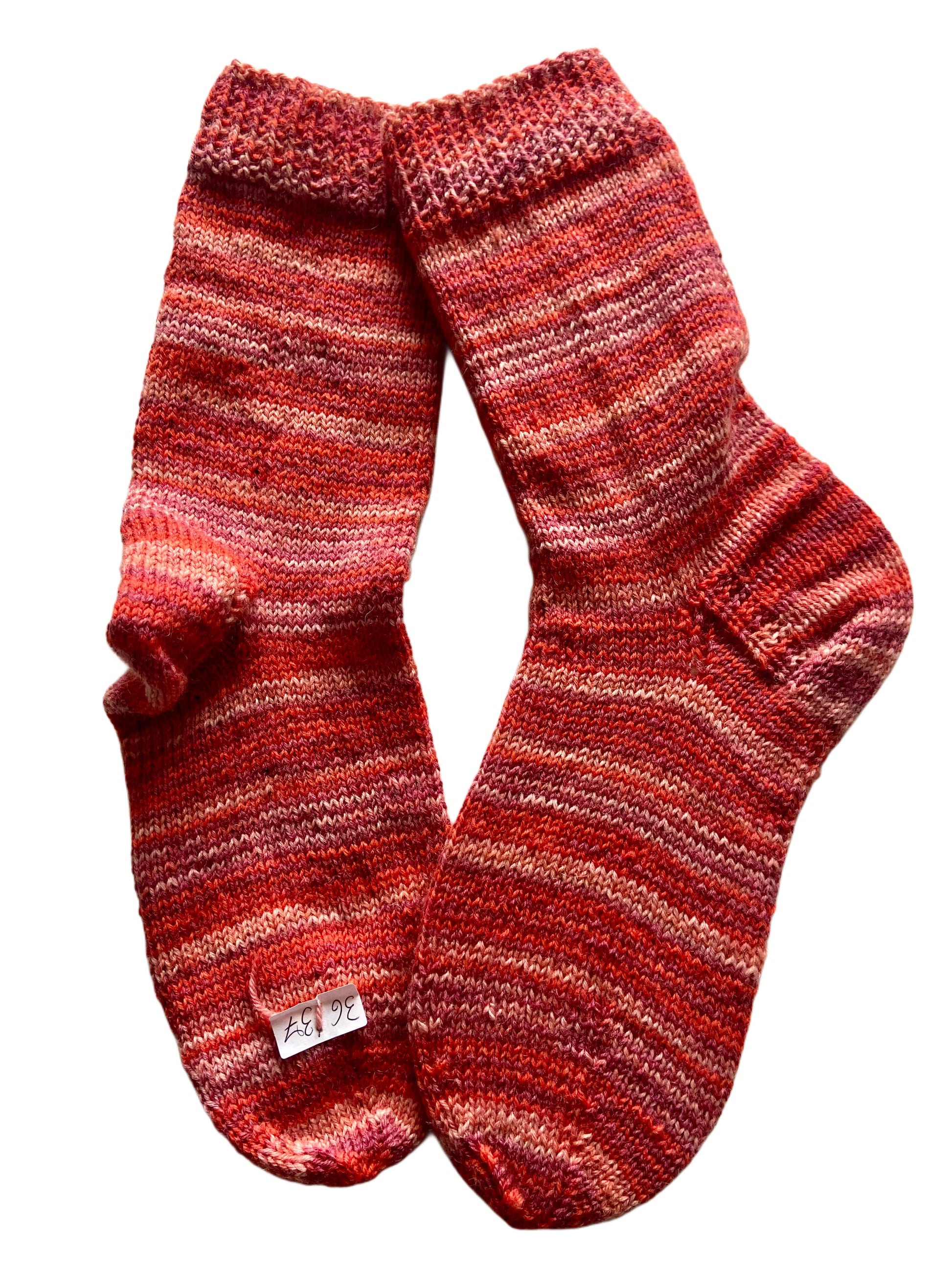 Handgestrickte Socken, Gr 36/37