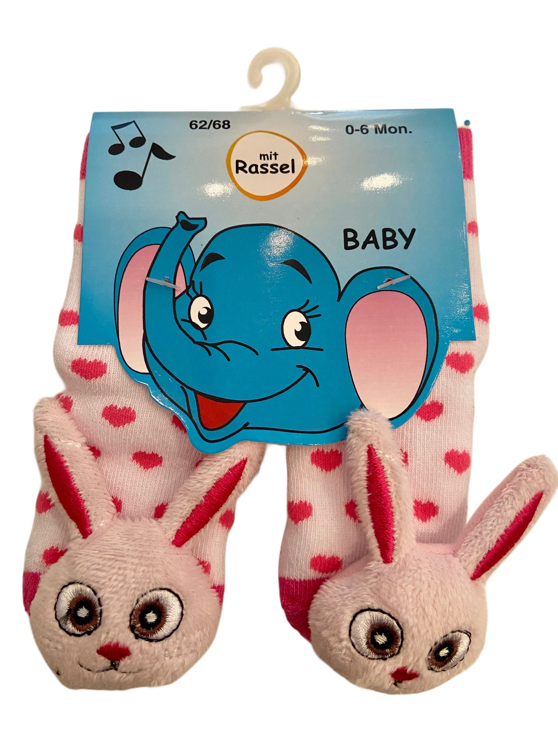 Babysöckchen mit Rassel