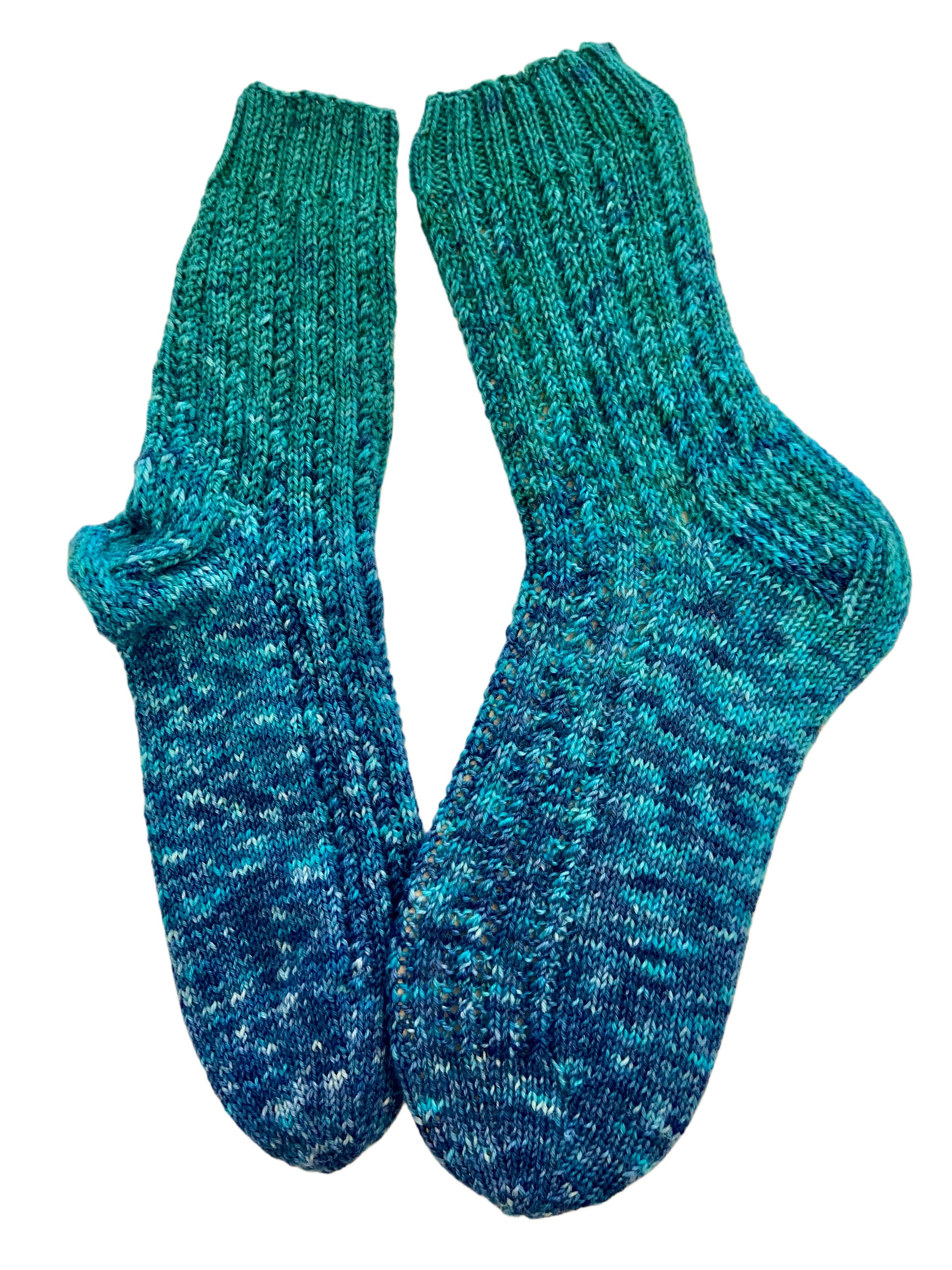 Handgestrickte Socken, Gr. 41/42
