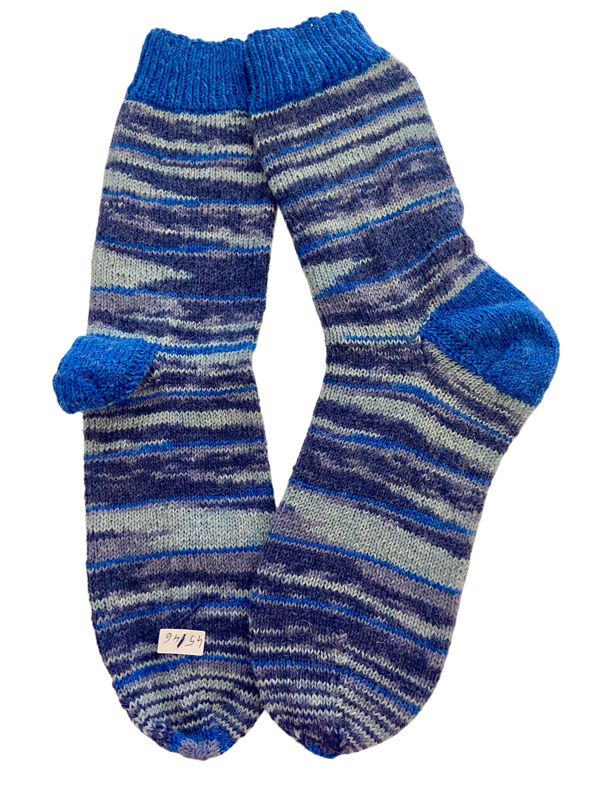 Handgestrickte Socken, Gr. 45/46