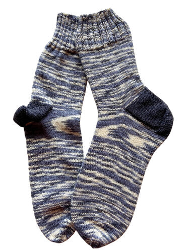 Handgestrickte Socken, Gr. 47/48