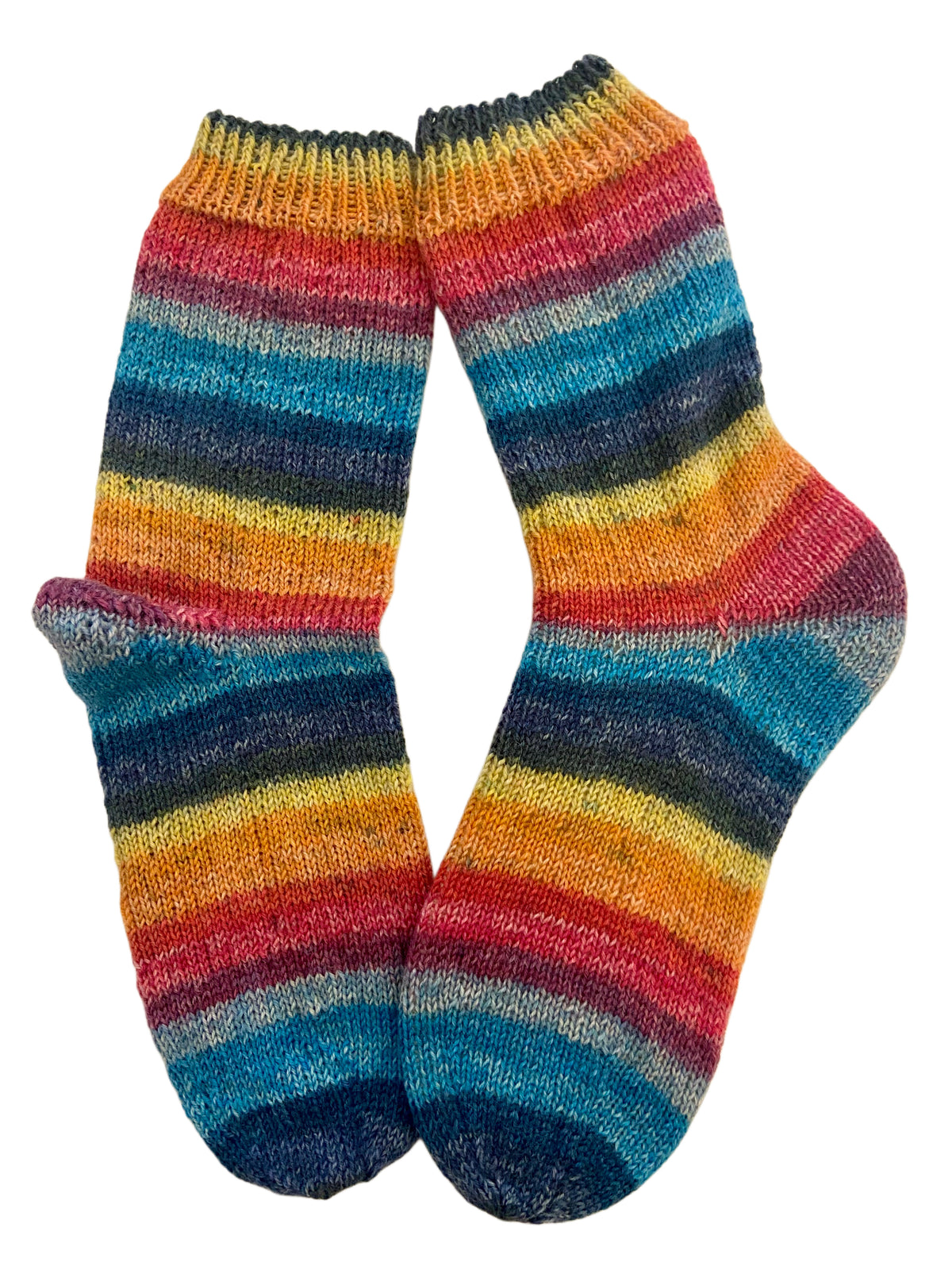Handgestrickte Socken, Gr. 38/39