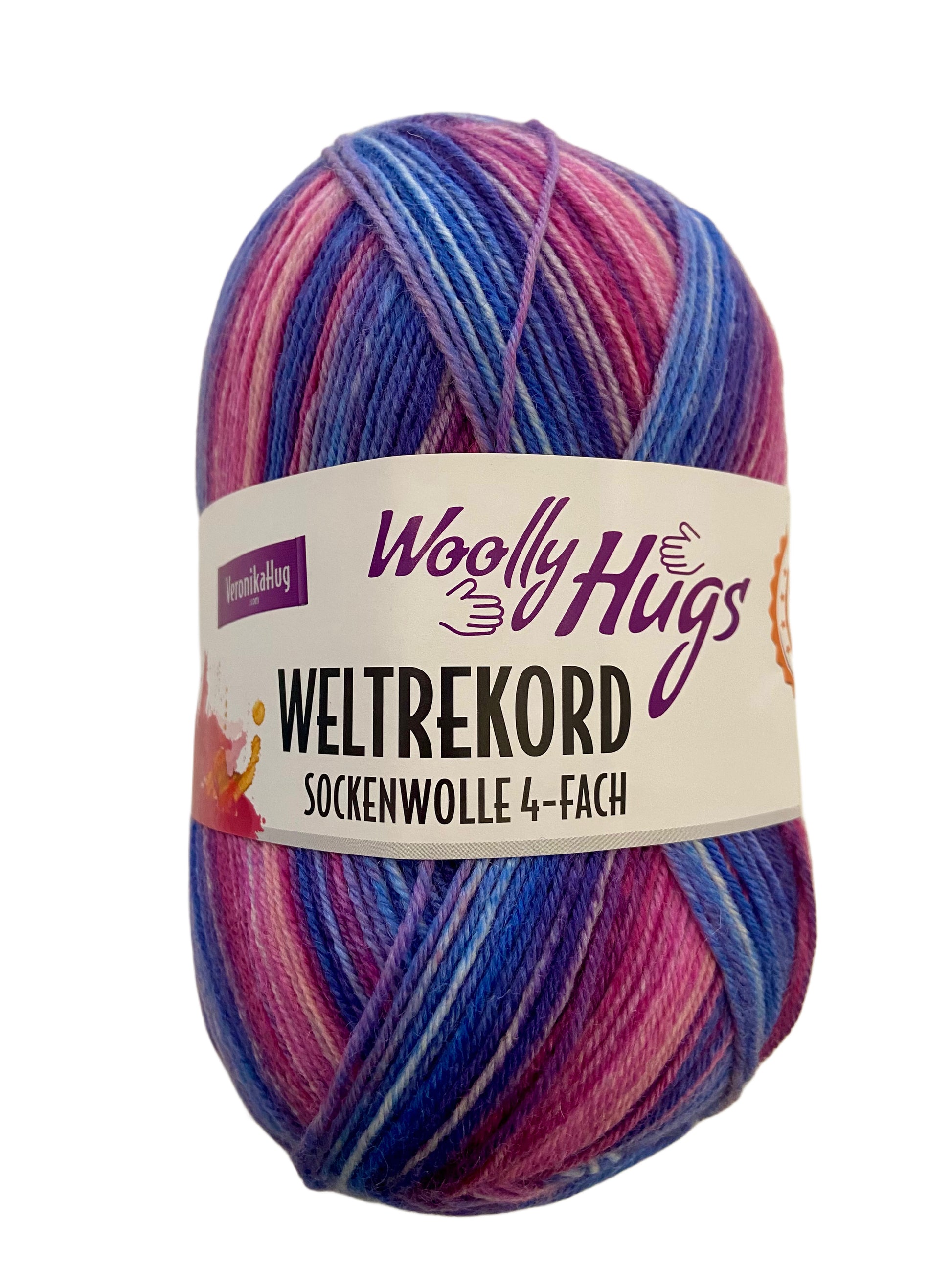 Woolly Hugs Weltrekord Sockenwolle, 4-fach, (7,50€ / 100g)
