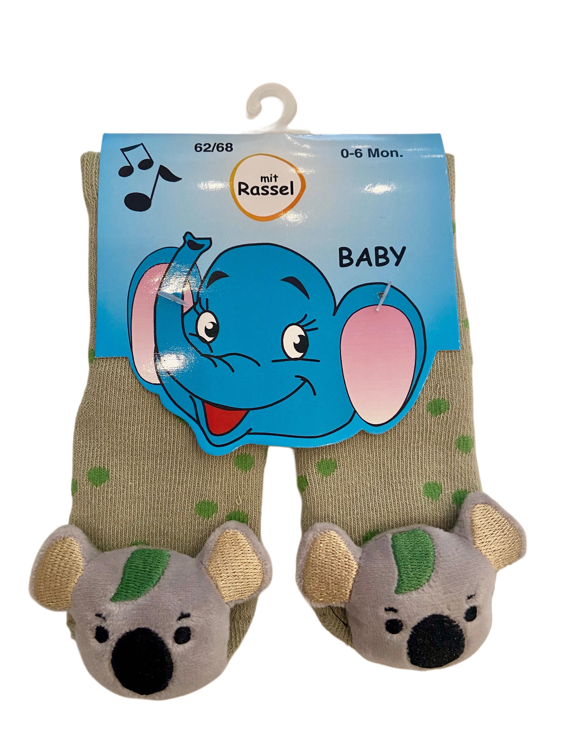 Babysöckchen mit Rassel