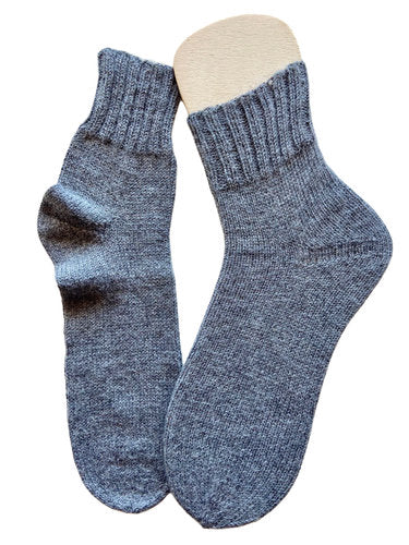 Handgestrickte Socken mit ALPAKA, Gr. 44/45