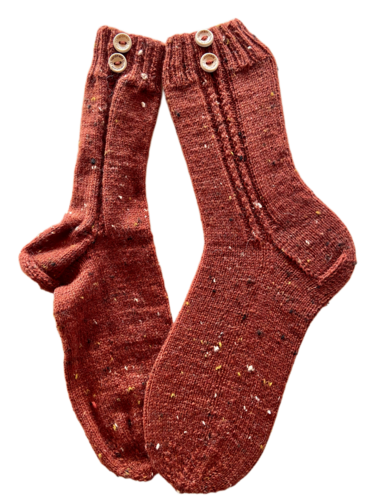 Handgestrickte Socken, Gr. 41/42