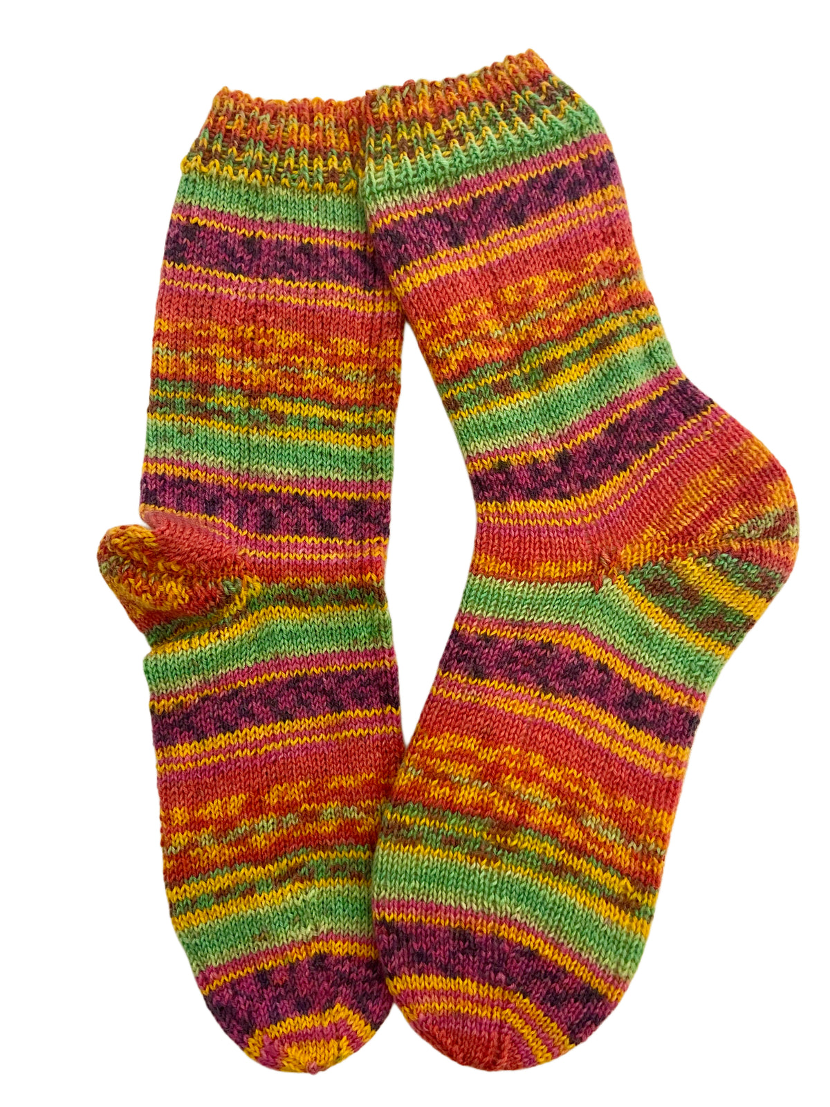 Handgestrickte Socken, Gr. 38/39