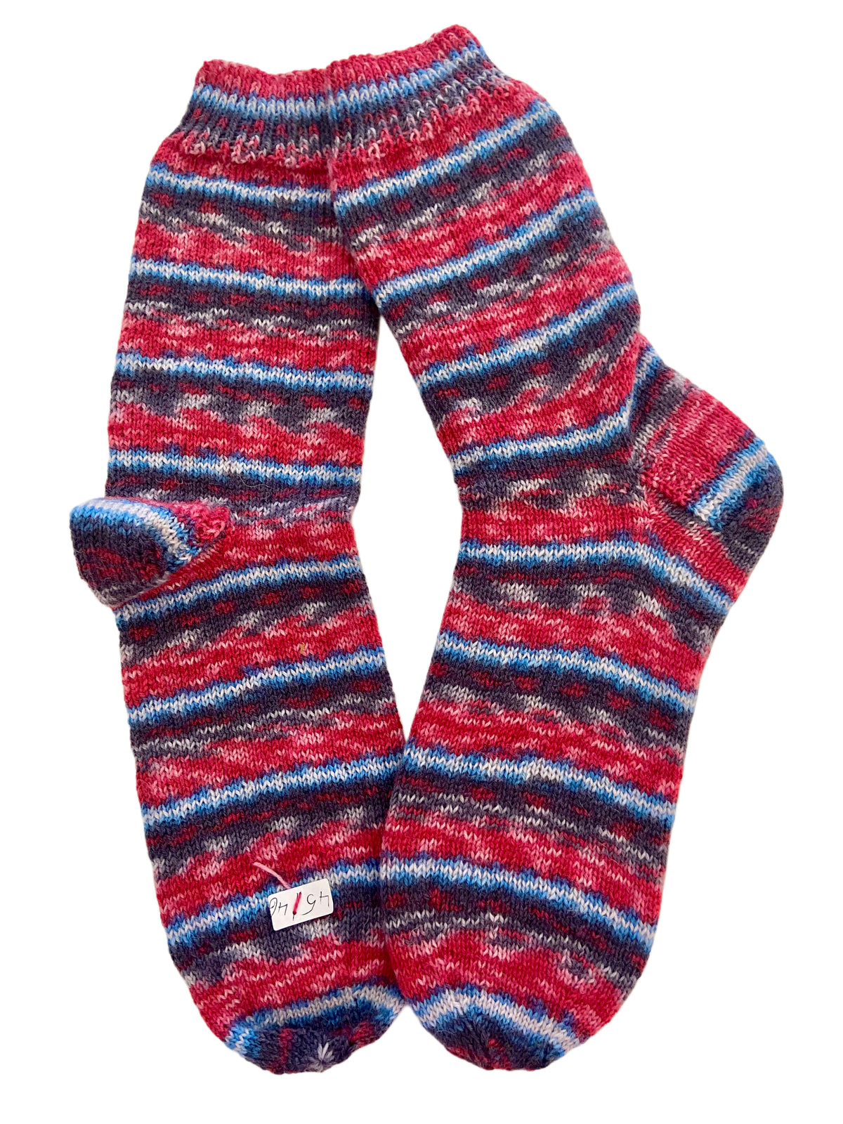 Handgestrickte Socken, Gr. 45/46