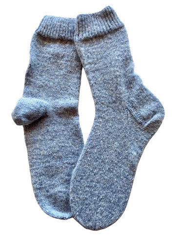 Handgestrickte Socken mit ALPAKA, Gr. 44/45