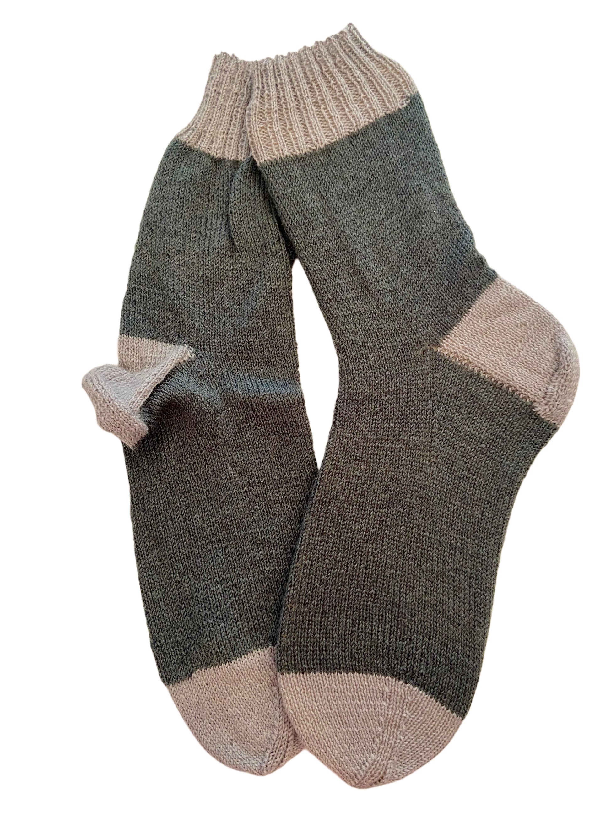 Handgestrickte Socken, Gr. 46/47