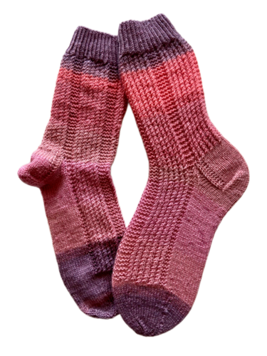 Handgestrickte Socken mit KASCHMIR, Gr. 37/38