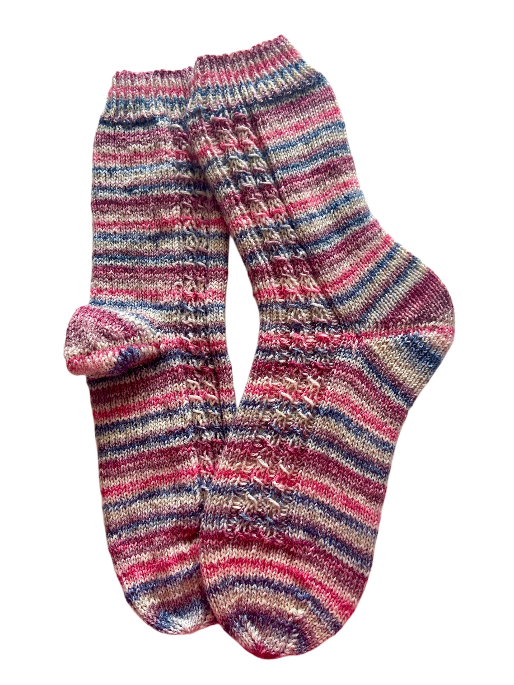 Handgestrickte Socken, Gr. 37/38