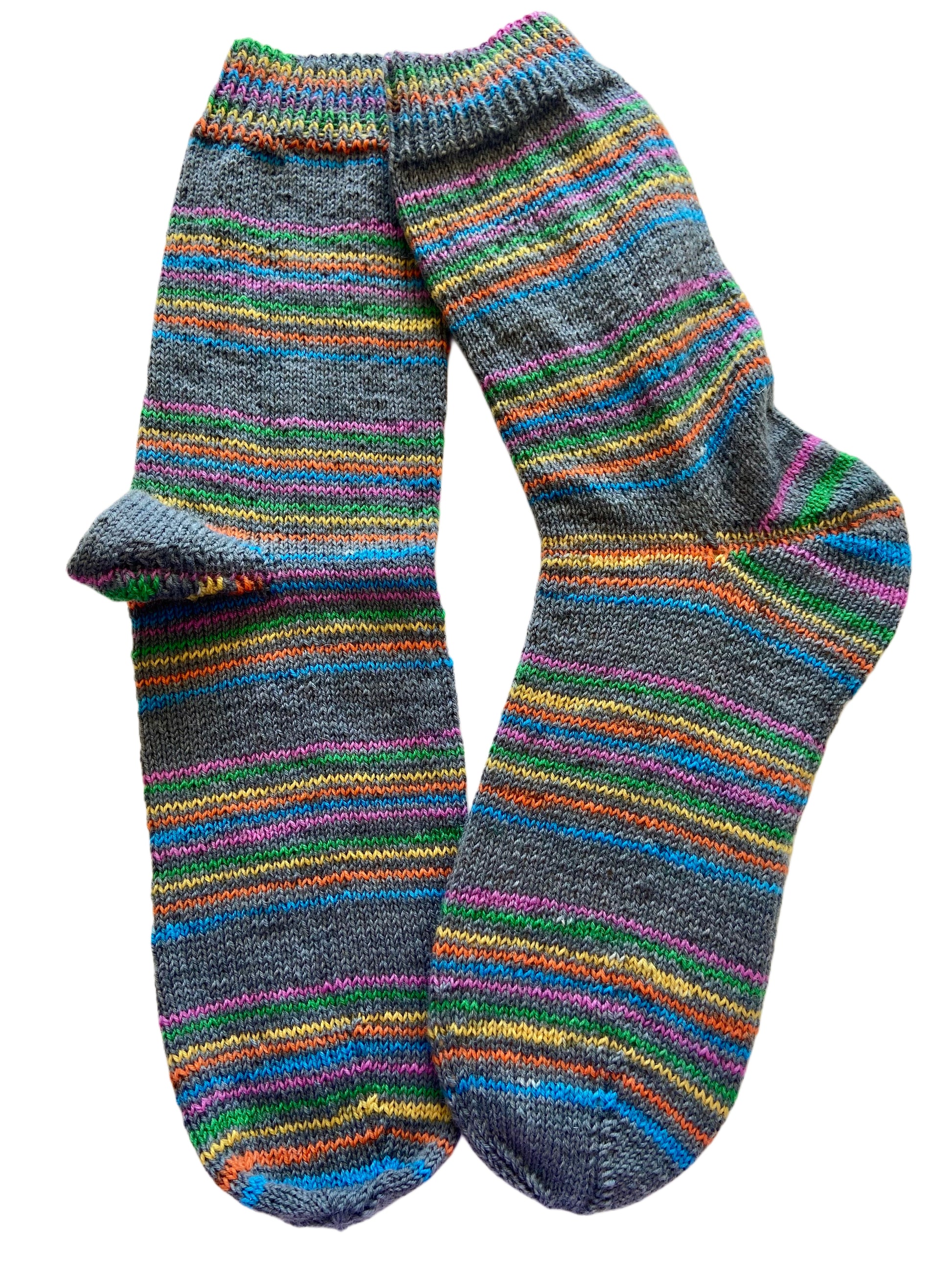 Handgestrickte Socken, Gr. 47/48
