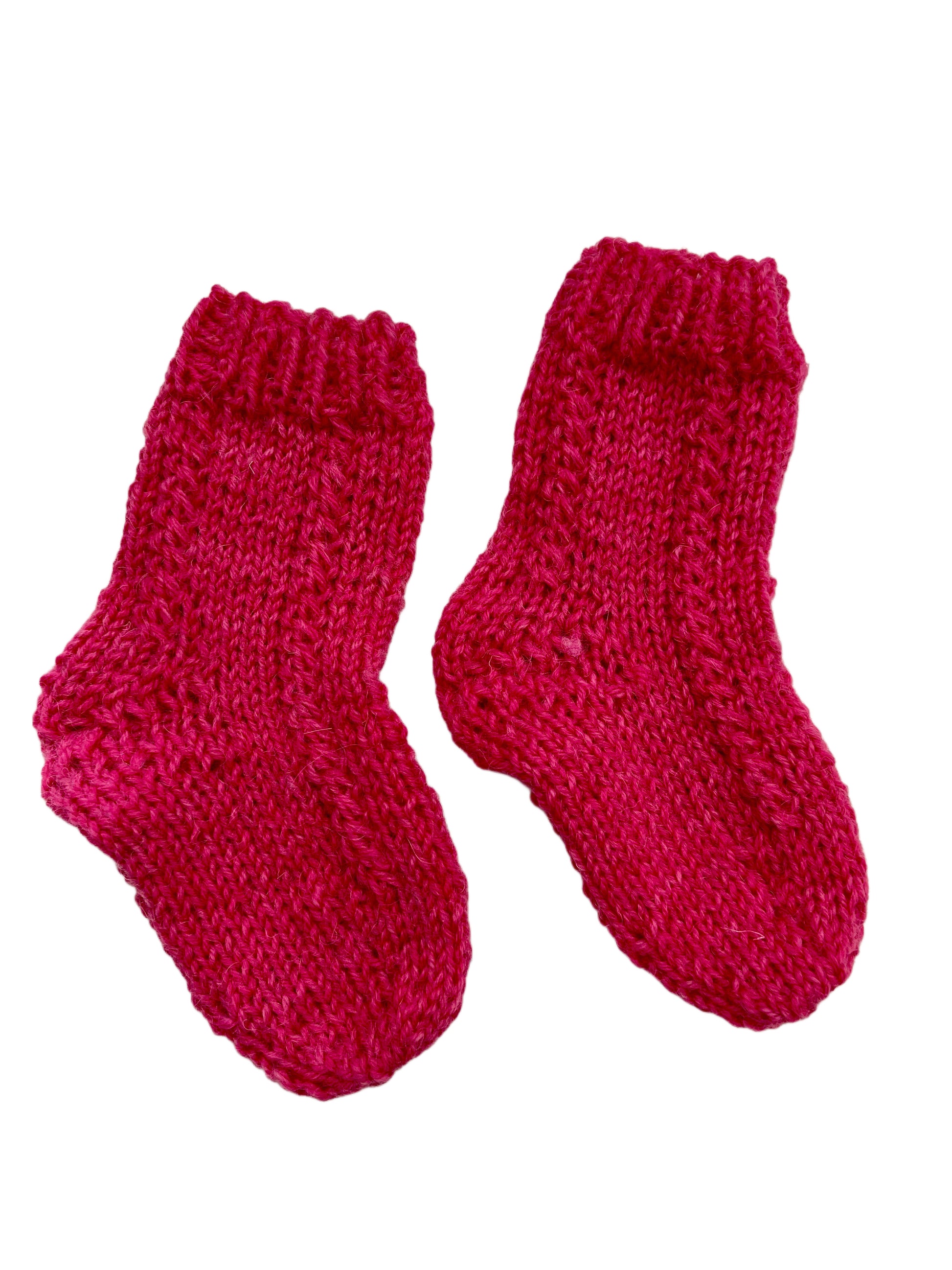 Handgestrickte Socken für Neugeborene