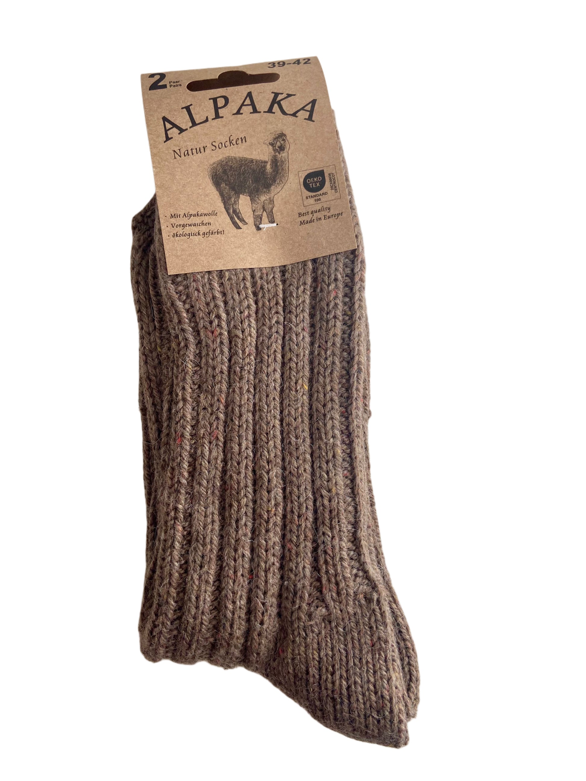 Socken mit Alpaka