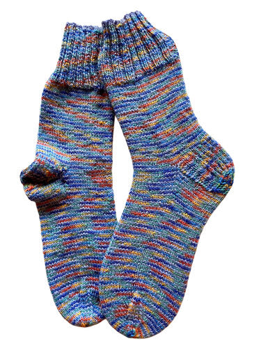 Handgestrickte Socken, Gr. 38/39