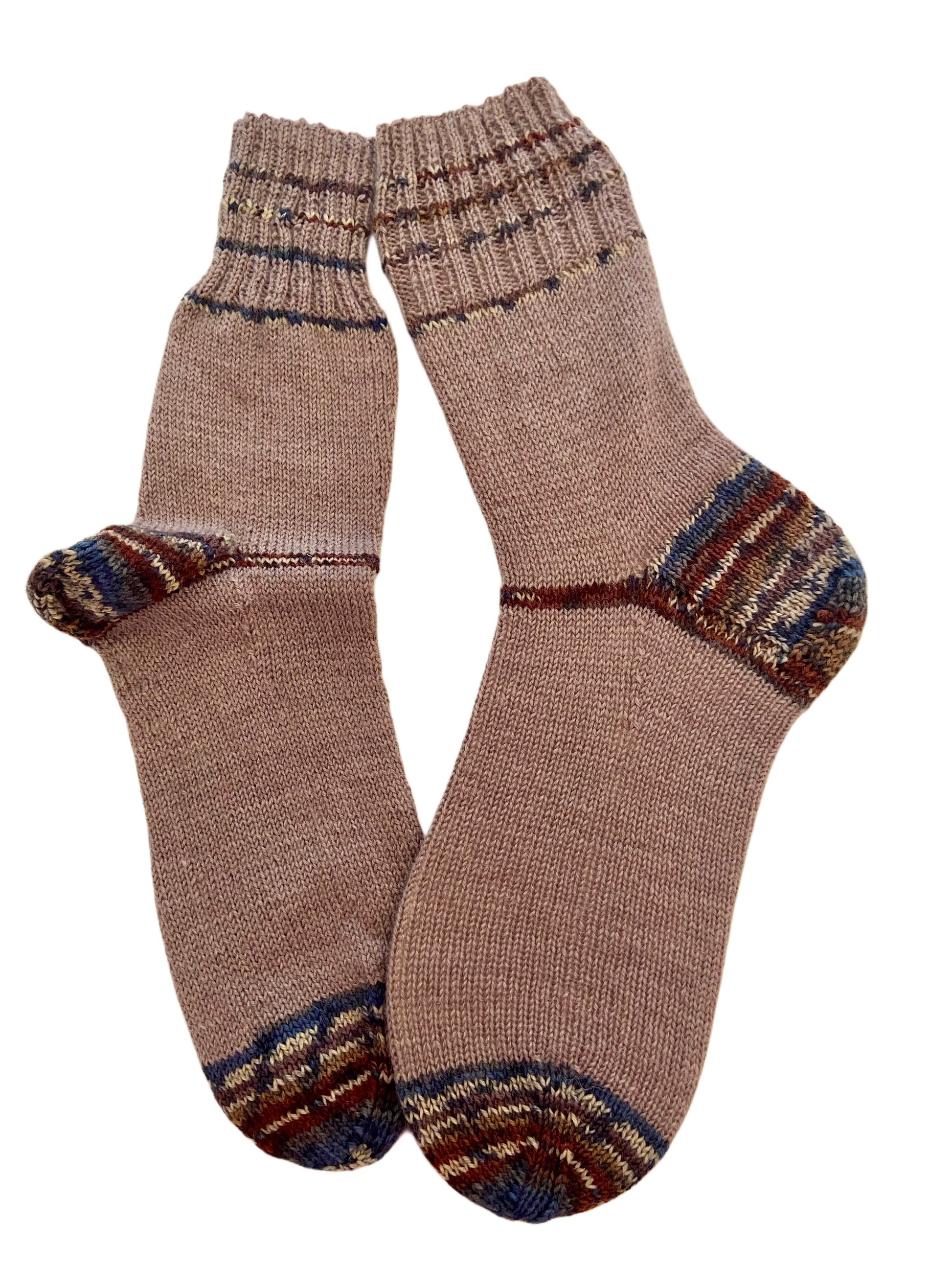 Handgestrickte Socken, Gr. 40/41