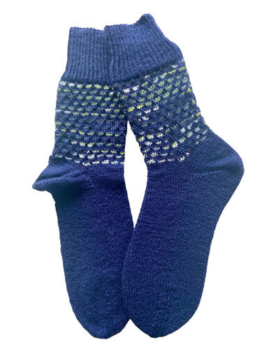 Handgestrickte Socken, Gr. 45/46