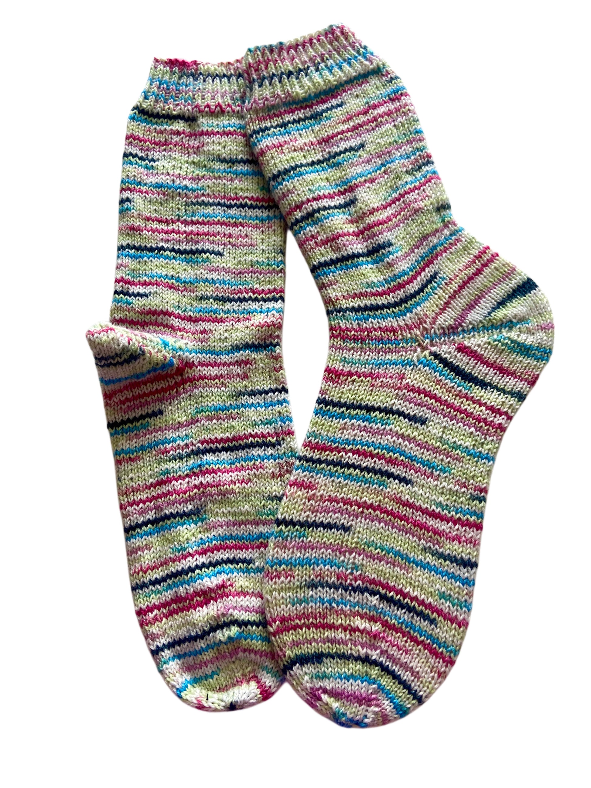Handgestrickte Socken mit KASCHMIR, Gr. 38/39