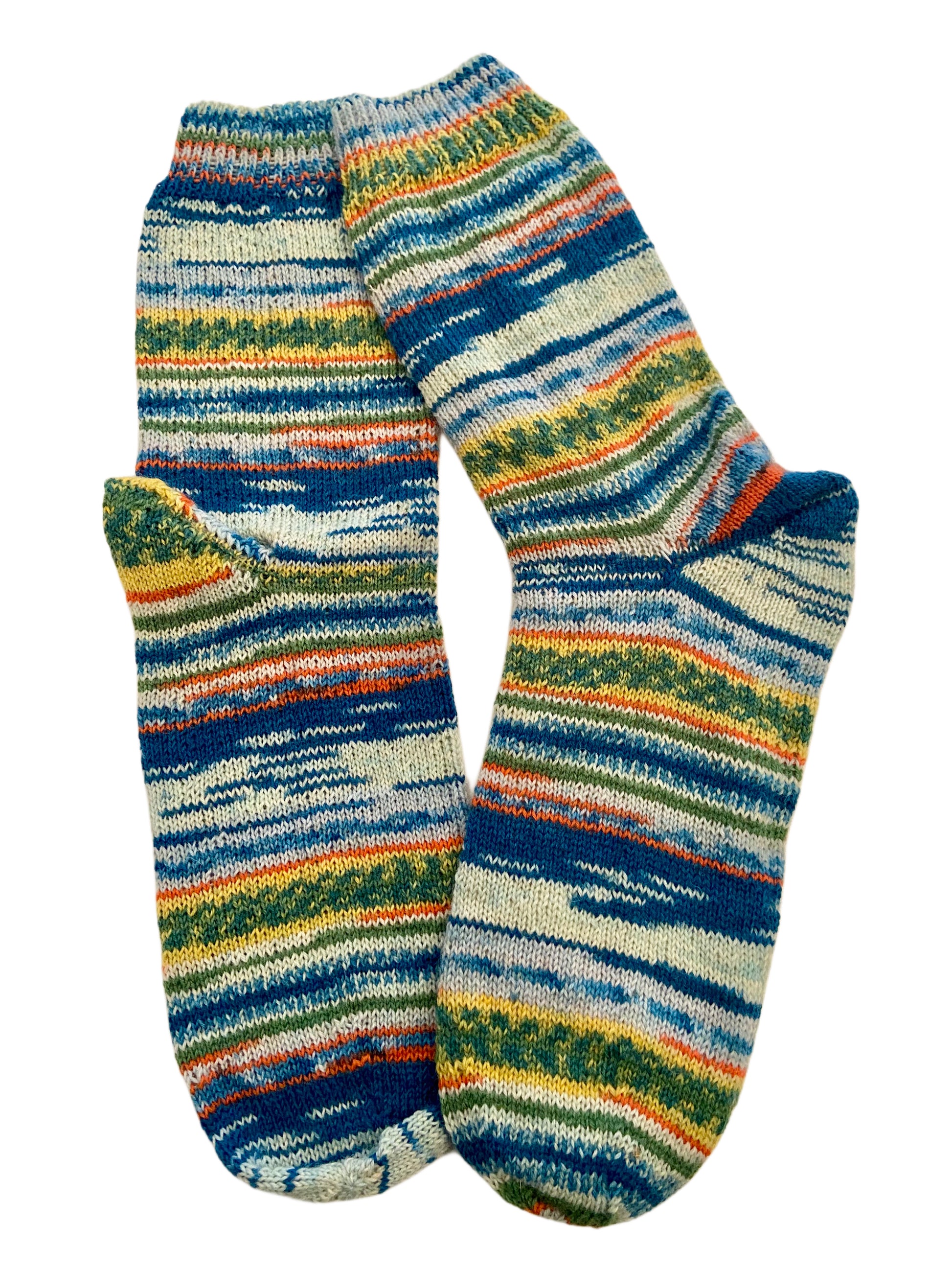 Handgestrickte Socken, Gr. 50/51