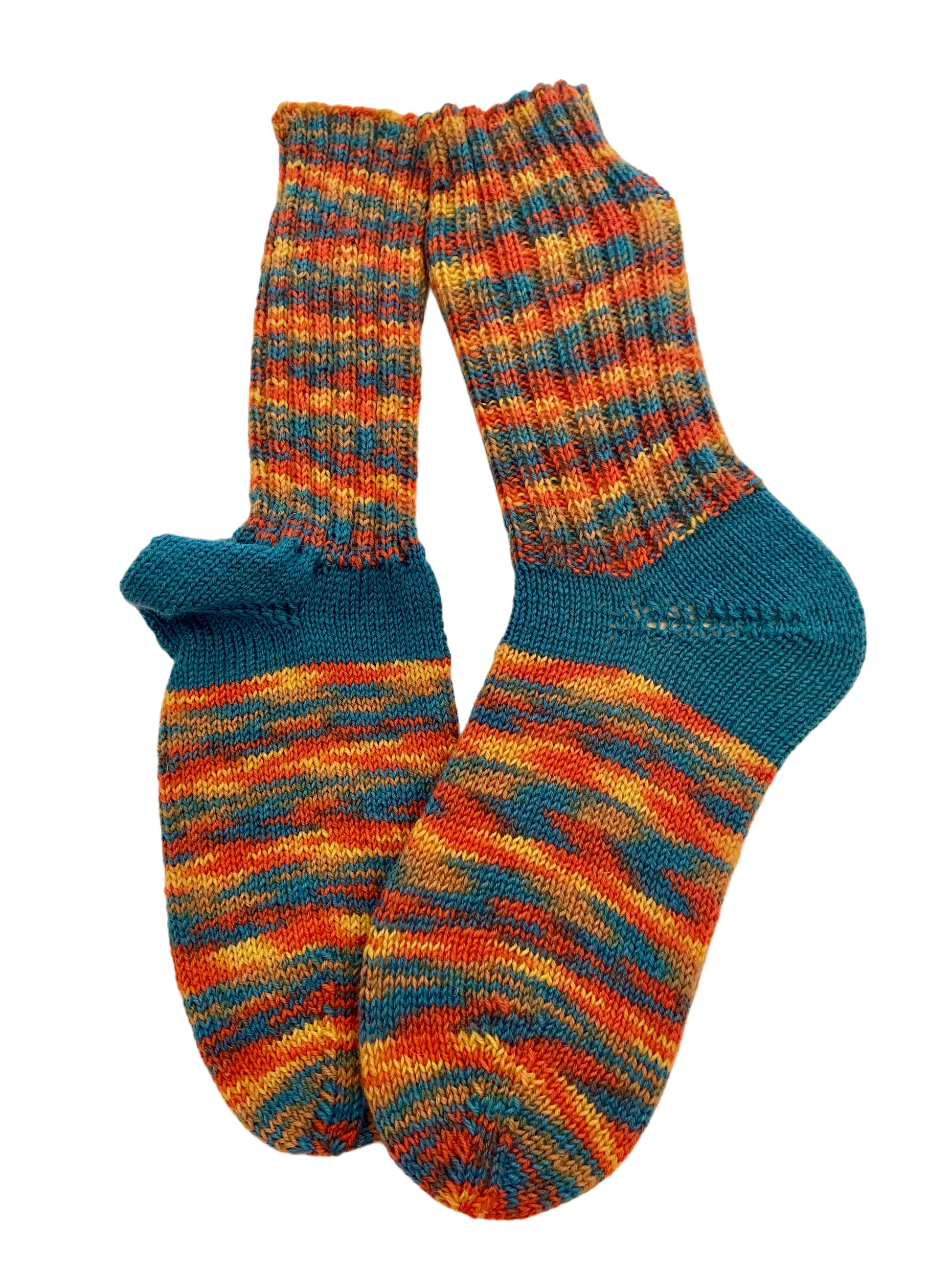 Handgestrickte Socken, Gr. 40/41