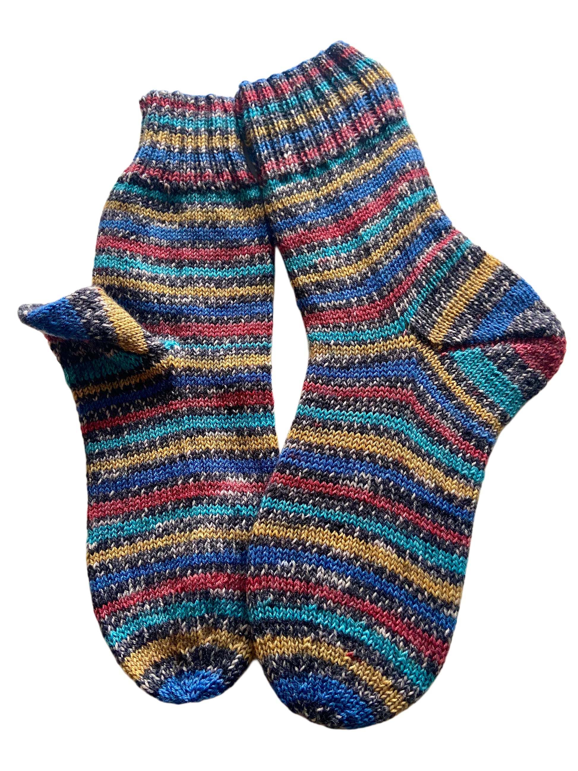 Handgestrickte Socken, Gr. 40/41