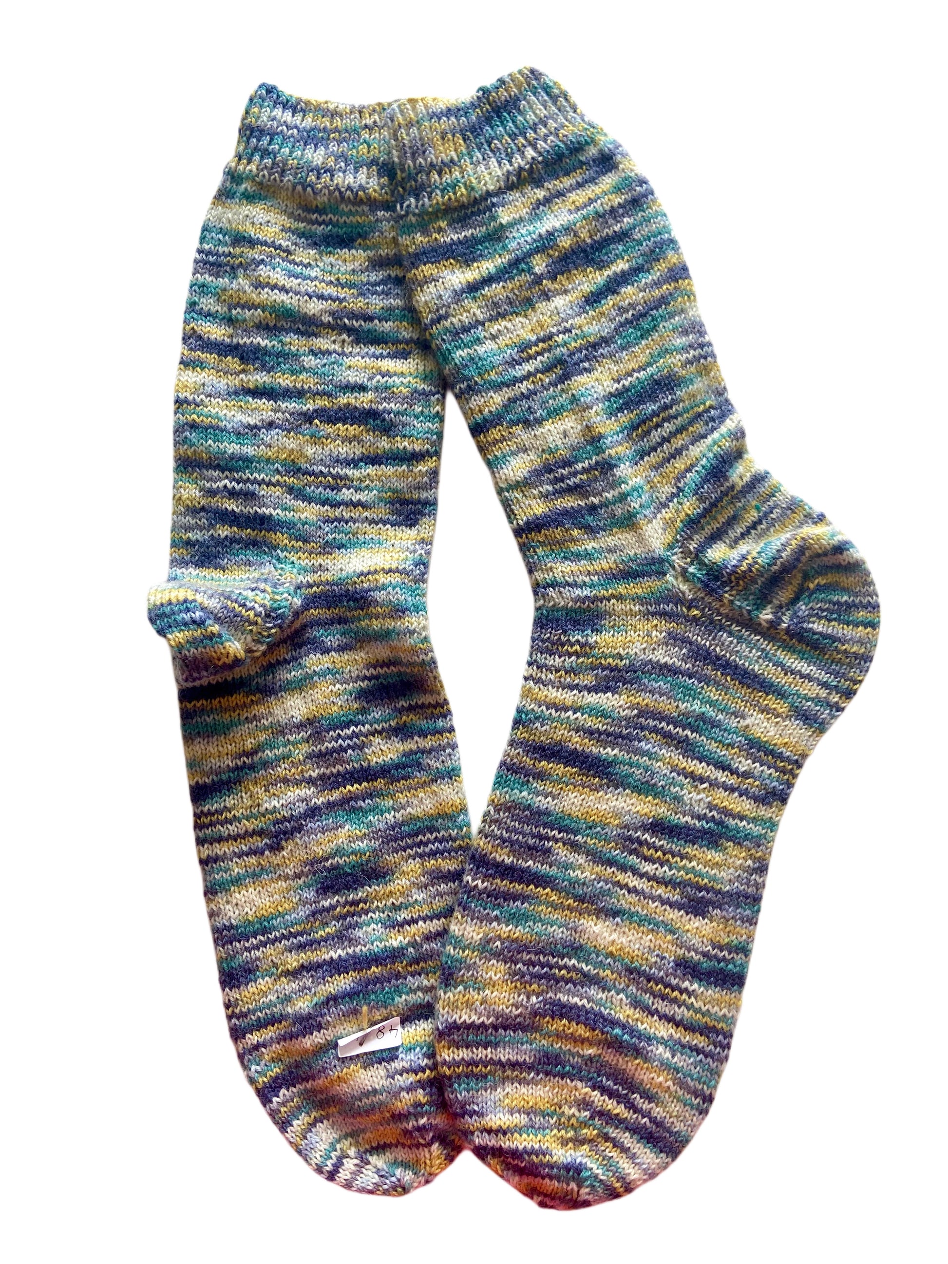 Handgestrickte Socken, Gr. 48/49