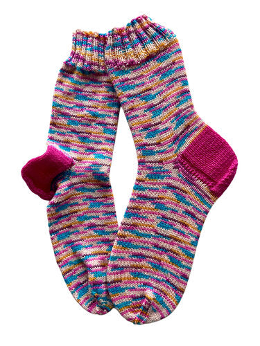 Handgestrickte Socken, Gr. 42/43