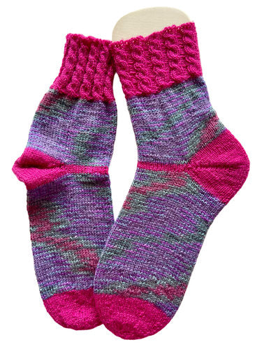 Handgestrickte Socken, Gr. 42/43