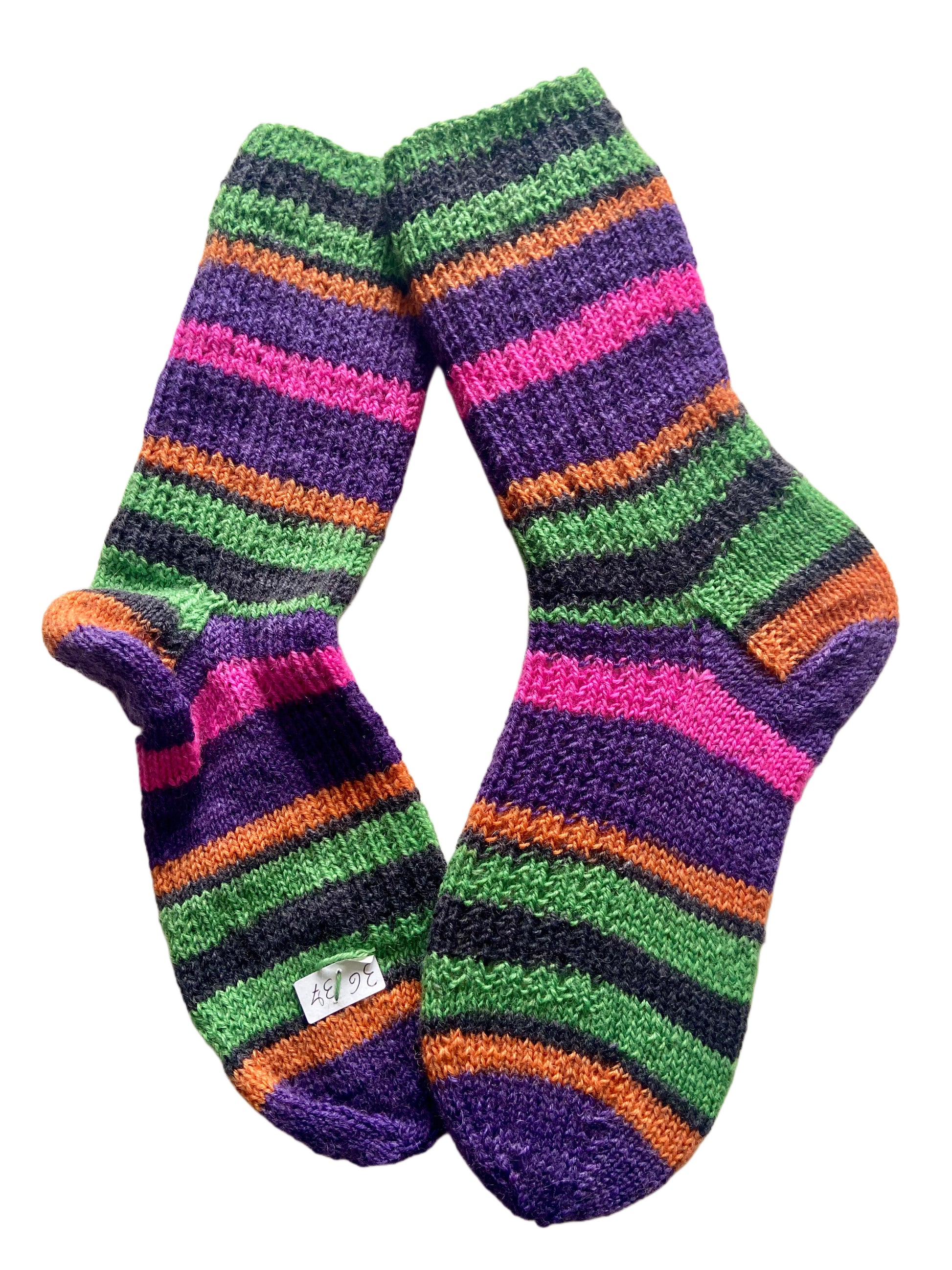 Handgestrickte Socken, Gr 36/37