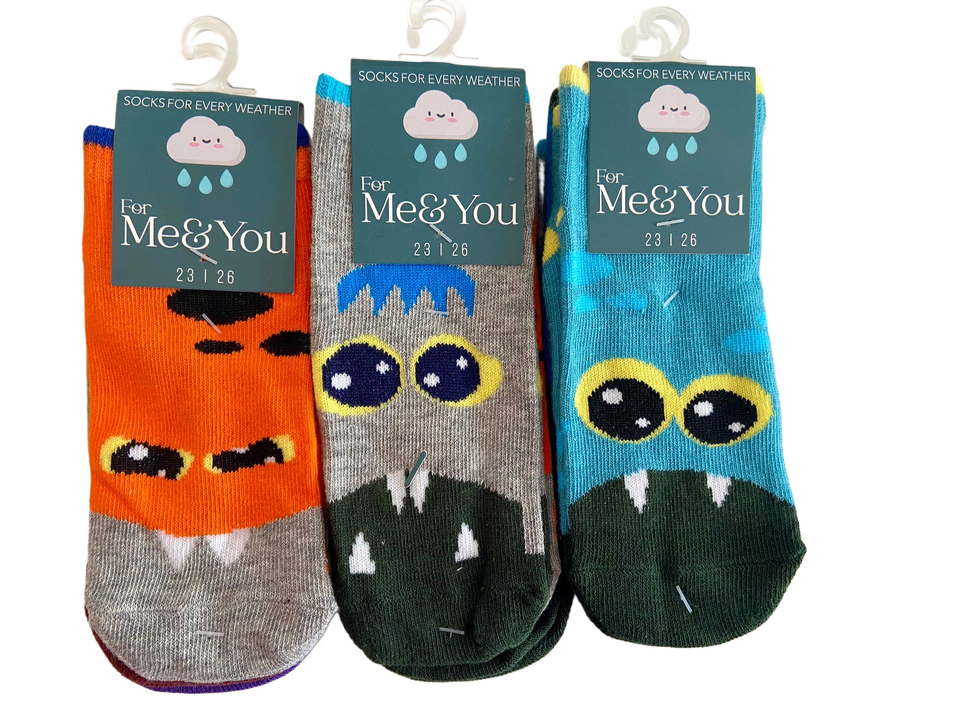 Kindersneaker Monster, 3er Pack