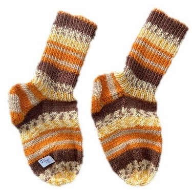 Handgestrickte Socken für Kinder, Gr. 27/28