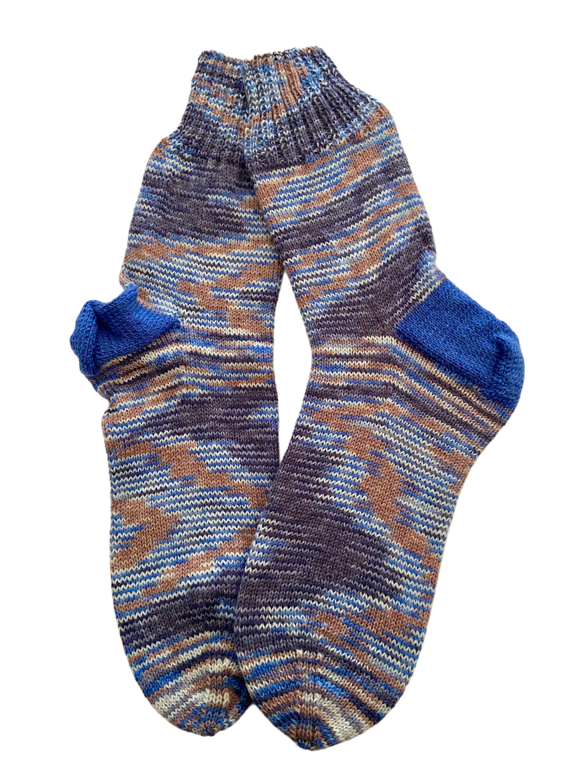 Handgestrickte Socken, Gr. 47/48