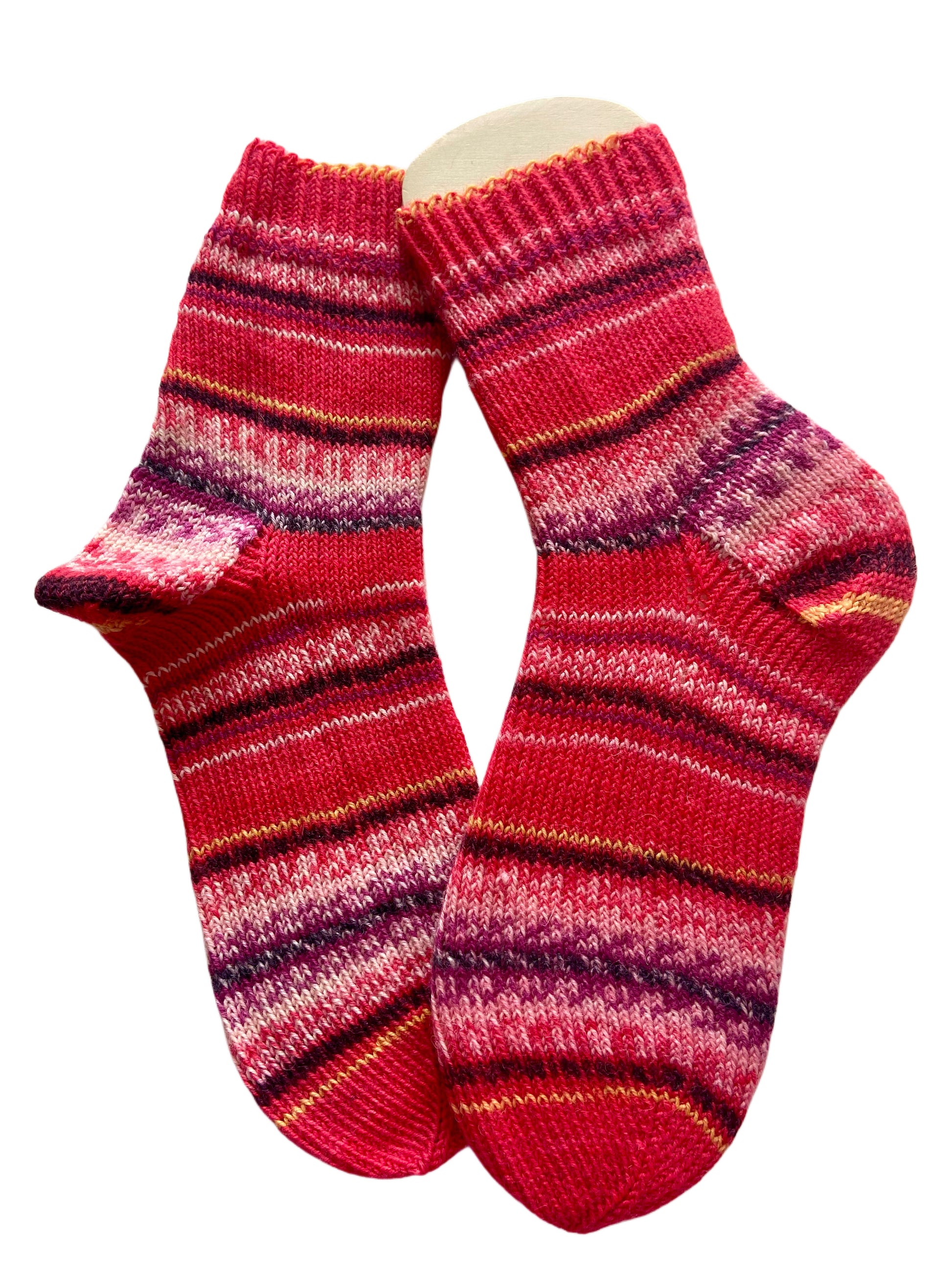 Handgestrickte Socken, Gr. 39/40