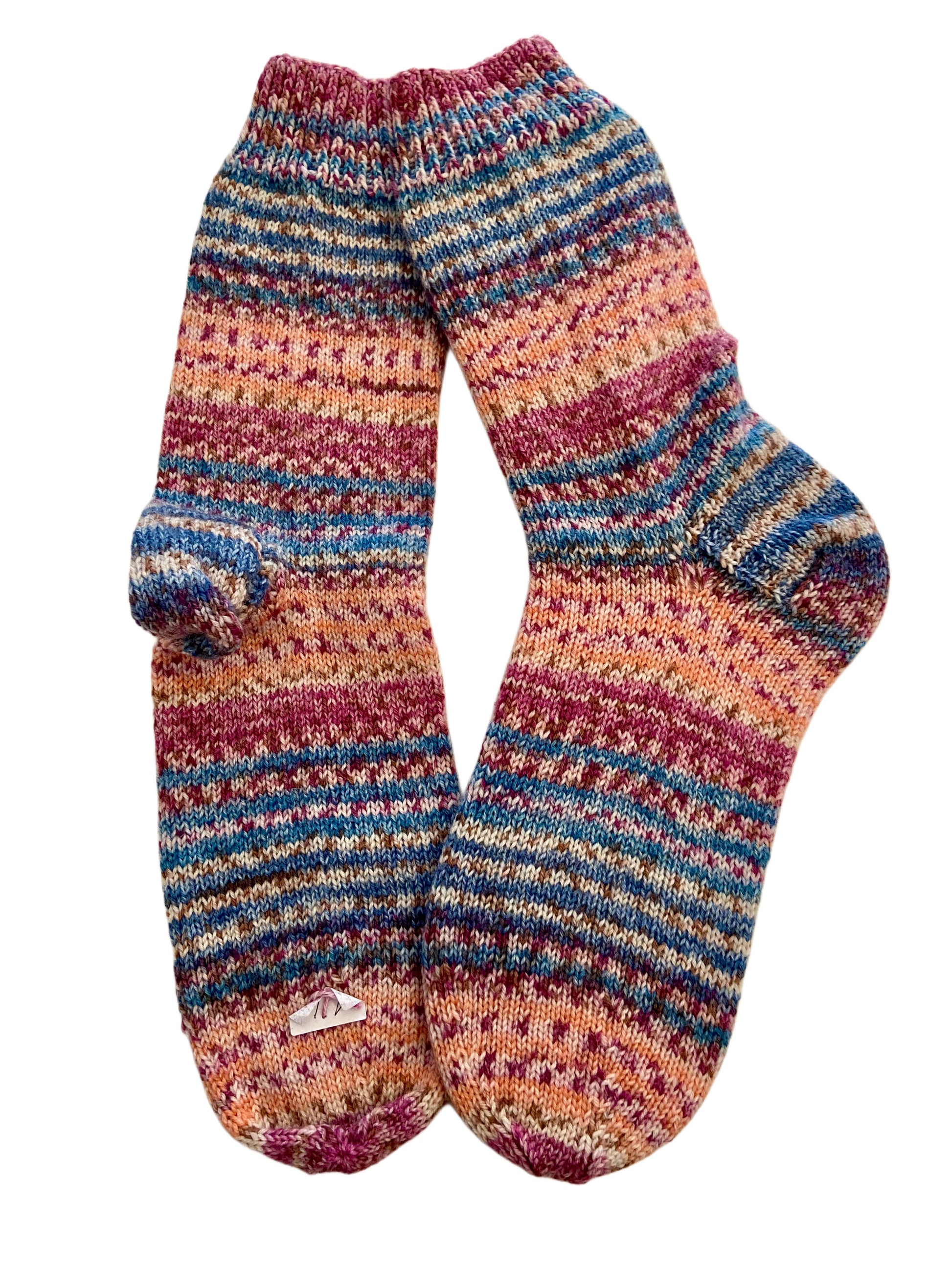Handgestrickte Socken mit MERINO, Gr. 41/42