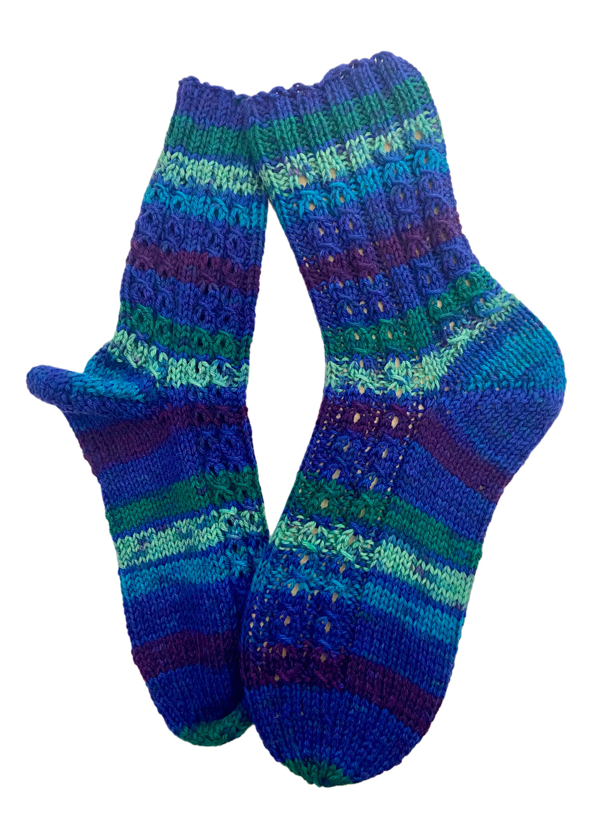 Handgestrickte Socken, Gr. 39/40
